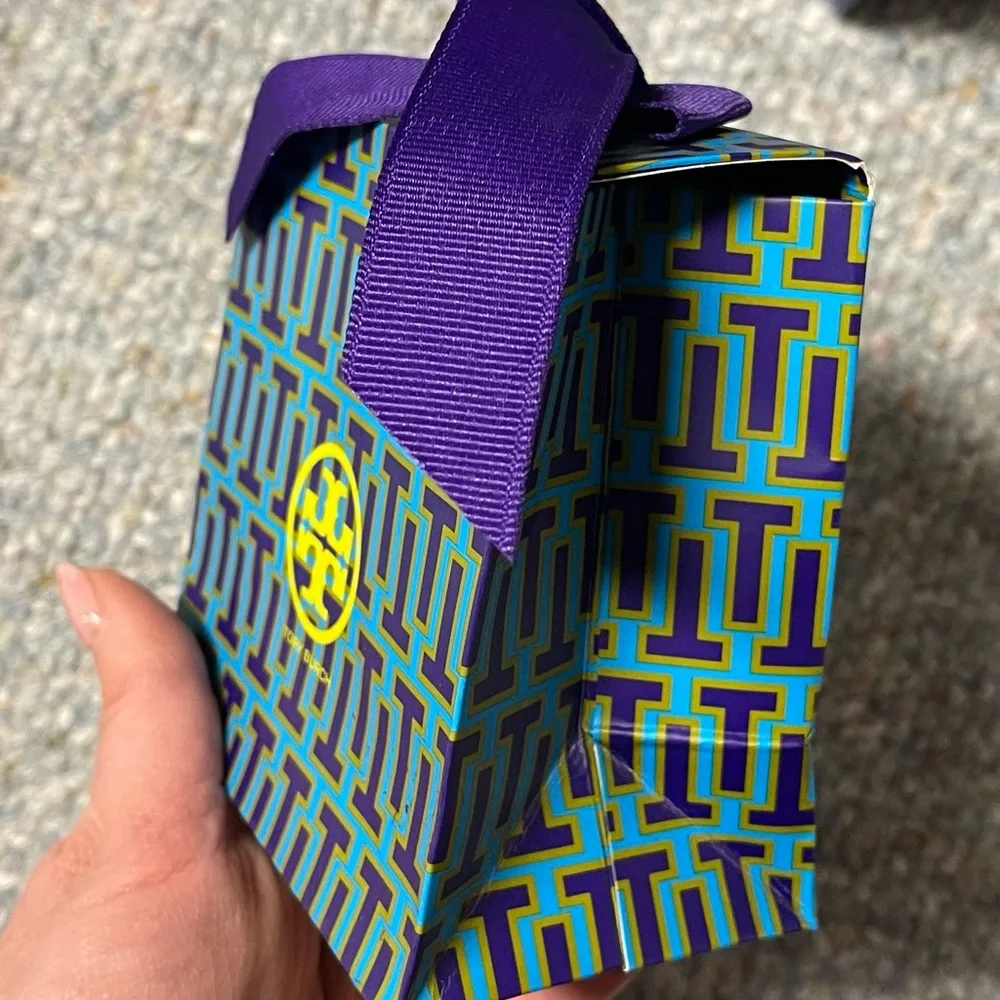 Tory Burch Gift Bags with Purple Ribbon (two)